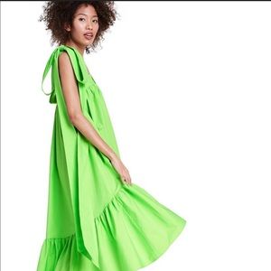 Tie Strap High-Low Babydoll Dress